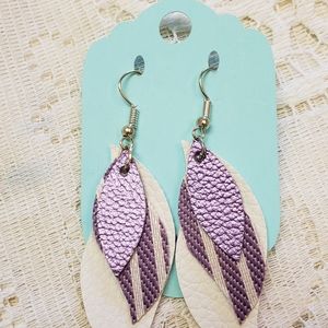 Faux Leather Earrings